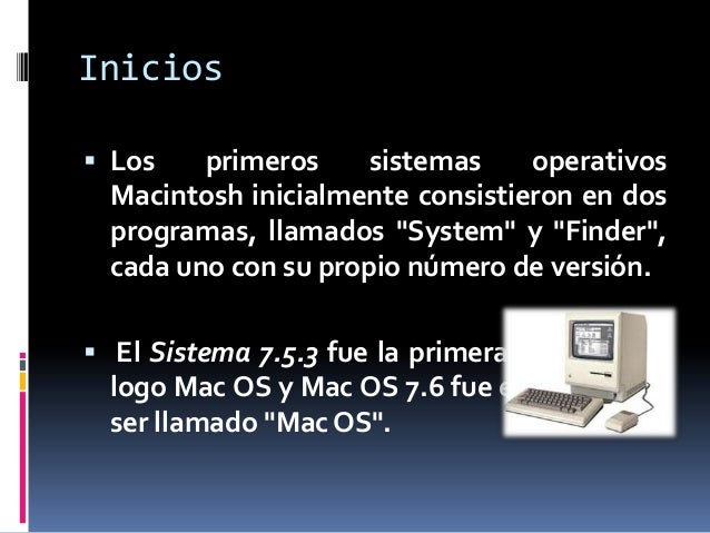 funcionamiento del sistema operativo mac os